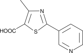 2-<wbr/>(3-<wbr/>pyridyl)-<wbr/>4-<wbr/>methyl-<wbr/>Thiazole-<wbr/>5-<wbr/>Carboxylic Acid