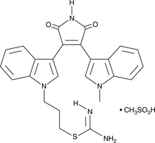 Bisindolyl<wbr/>maleimide IX (mesylate)