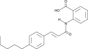 N-<wbr/>(p-<wbr/>amylcinnamoyl) Anthranilic Acid