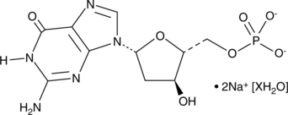 2'-Deoxy<wbr/>guanosine 5'-mono<wbr/>phosphate (sodium salt hydrate)