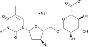 3'-Azido-3'-<wbr/>deoxy<wbr/>thymidine ?-D-<wbr/>glucuronide (sodium salt)