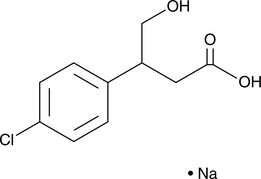 3-(4-Chloro<wbr/>phenyl)-4-<wbr/>hydroxy<wbr/>butyric Acid (sodium salt)