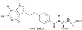 Pemetrexed-<wbr/><sup>13</sup>C<sub>5</sub> (sodium salt hydrate)