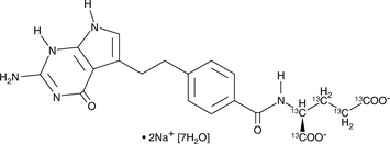 Pemetrexed-<wbr/><sup>13</sup>C<sub>5</sub> (sodium salt hydrate)