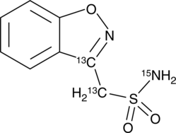 Zonisamide-<wbr/><sup>13</sup>C<sub>2</sub>,<sup>15</sup>N