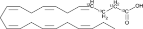 Docosahexaenoic Acid 1,2,3,4-<sup>13</sup>C