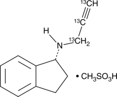 Rasagiline-<sup>13</sup>C<sub>3</sub> (mesylate)