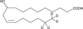 (±)-10-hydroxy-<wbr/>12(Z)-<wbr/>Octadecenoic Acid-d<sub>5</sub>